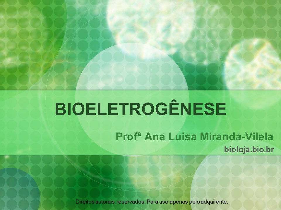 Bioeletrogênese slide 0