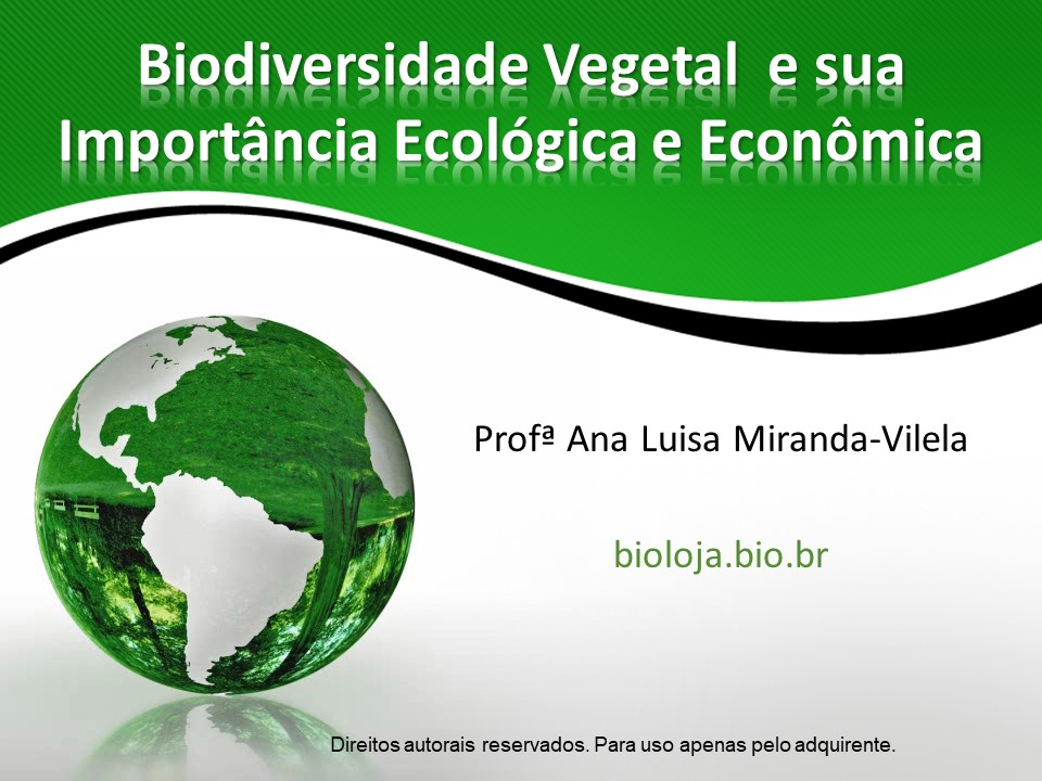 Biodiversidade vegetal e sua importância ecológica e econômica slide 0