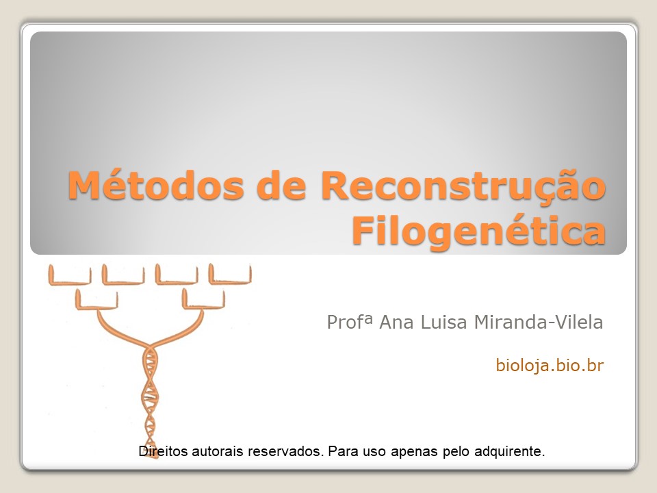 Métodos de reconstrução filogenética slide 0