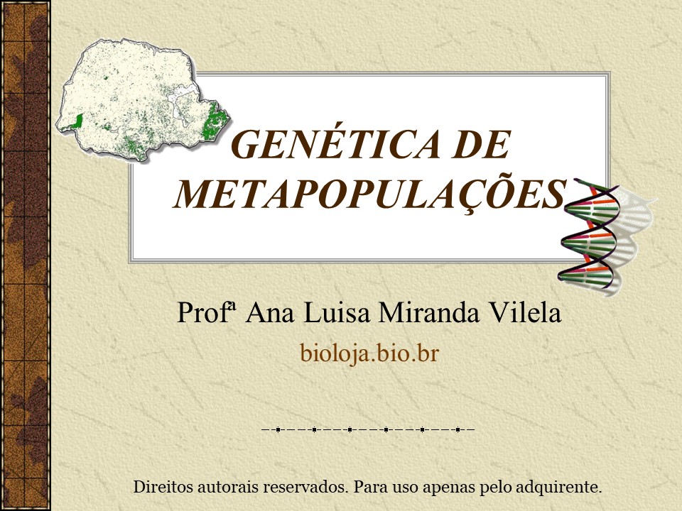 Genética de metapopulações slide 0