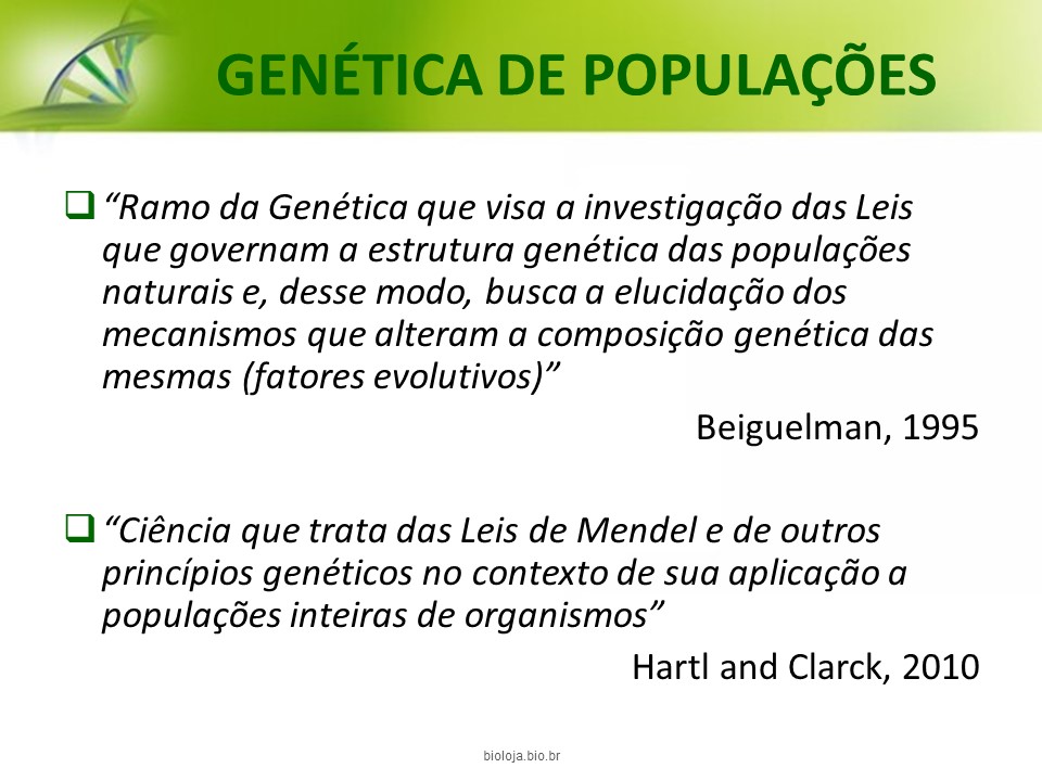 Genética de populações slide 1