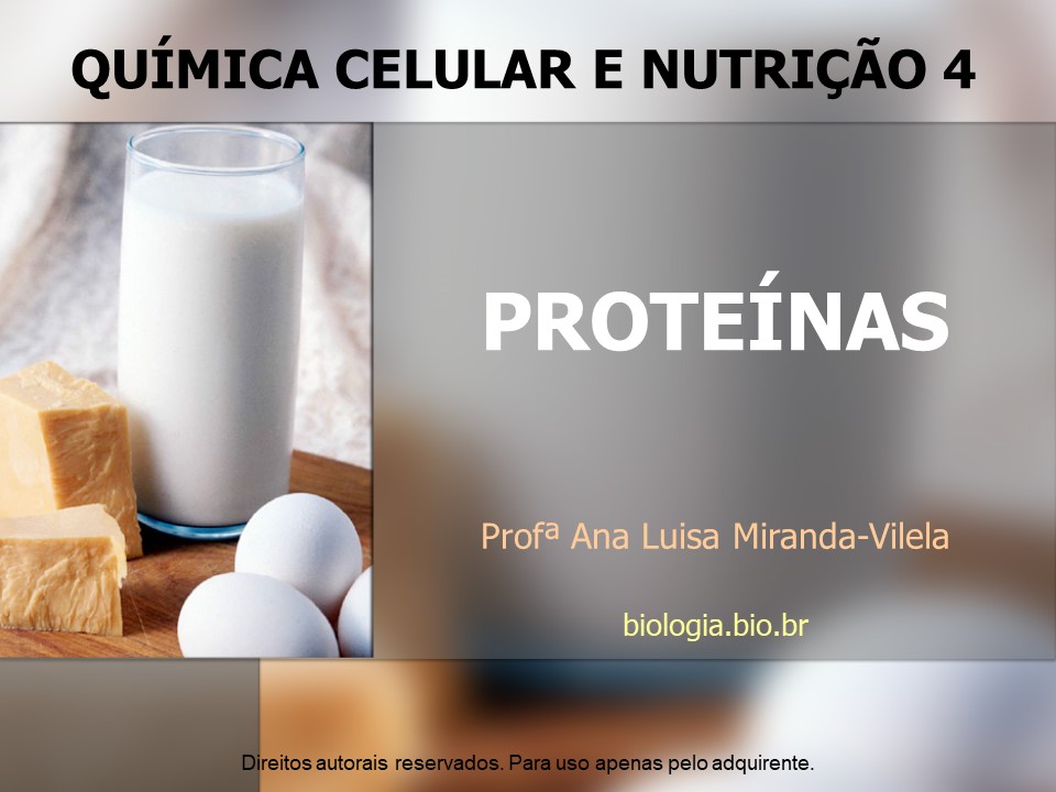 Química celular e nutrição 4: Proteínas slide 0