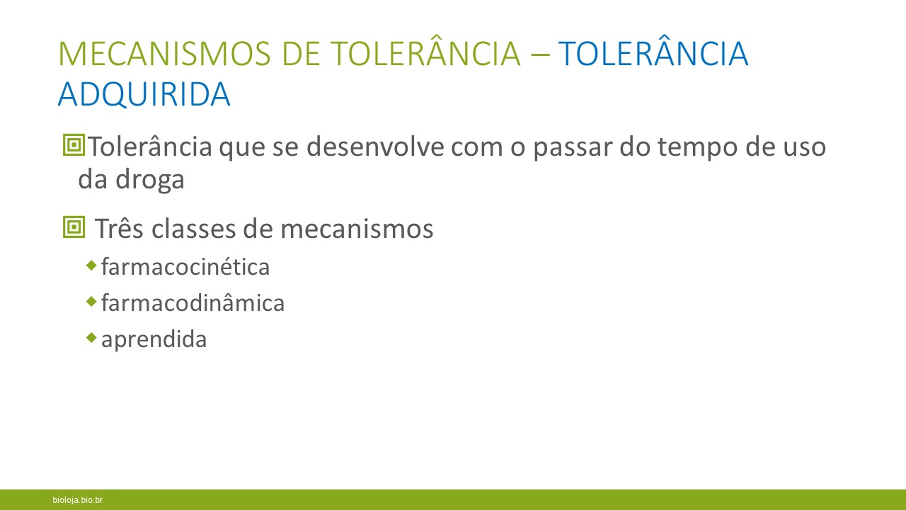 Drogas: mecanismos de tolerância, dependência e adicção slide 2
