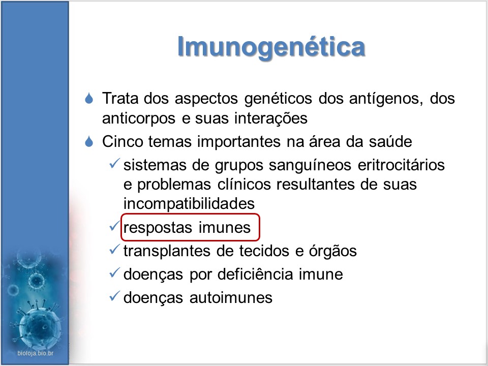 Imunogenética 2: As respostas imunes slide 1